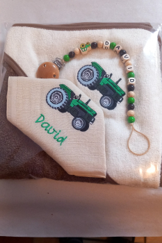 Geschenkset Kapuzenbadetuch 3-teilig